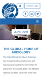 Mobile Screenshot of isa-audiology.org