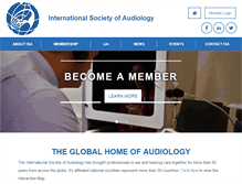 Tablet Screenshot of isa-audiology.org